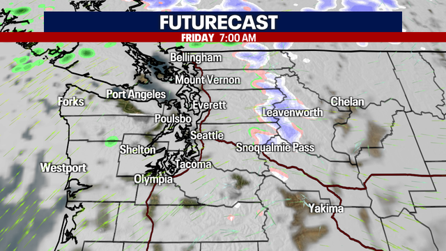 Seattle weather: Drying out Friday with milder temperatures