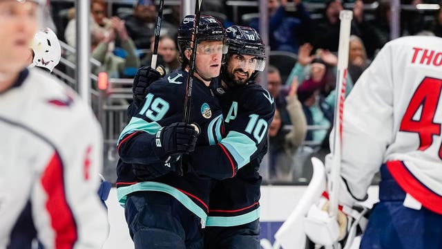 Jared McCann's four-point night carries Seattle Kraken to 5-1 win over Capitals