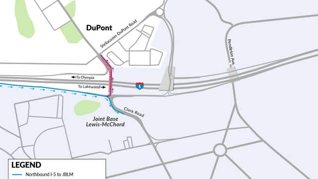 WSDOT set to partially open new I-5 interchange, roundabout near JBLM