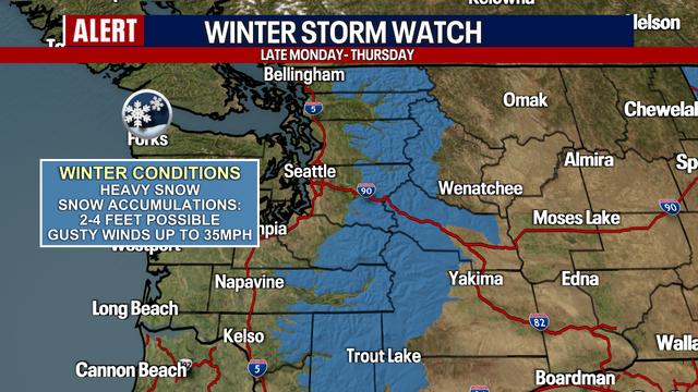 Seattle Weather: Heavy Mountain Snow this Week