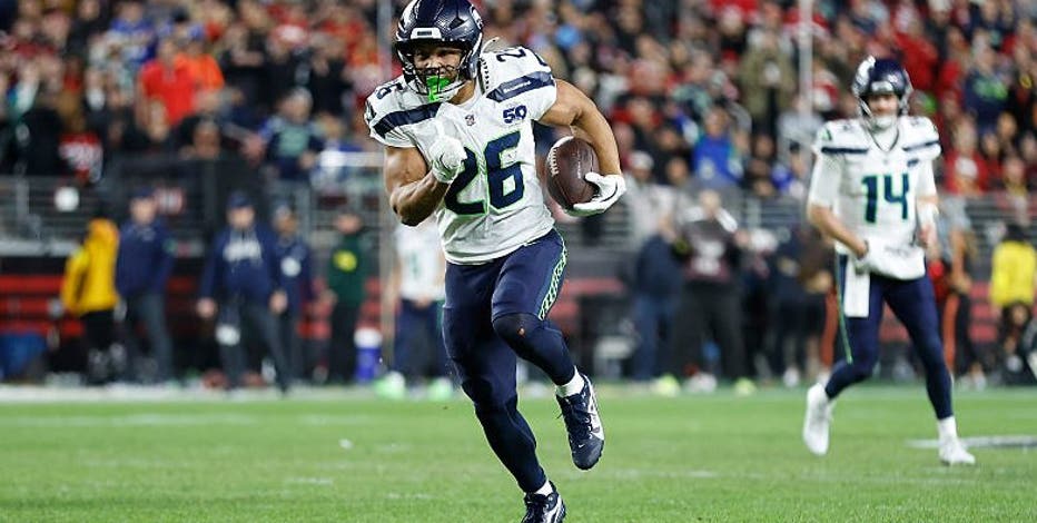 Zach Charbonnet to miss rest of season for Seattle Seahawks with "significant knee injury"