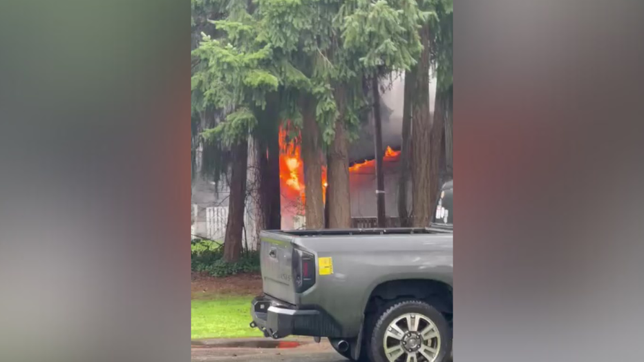 Lacey Eviction Arson Fire Scene