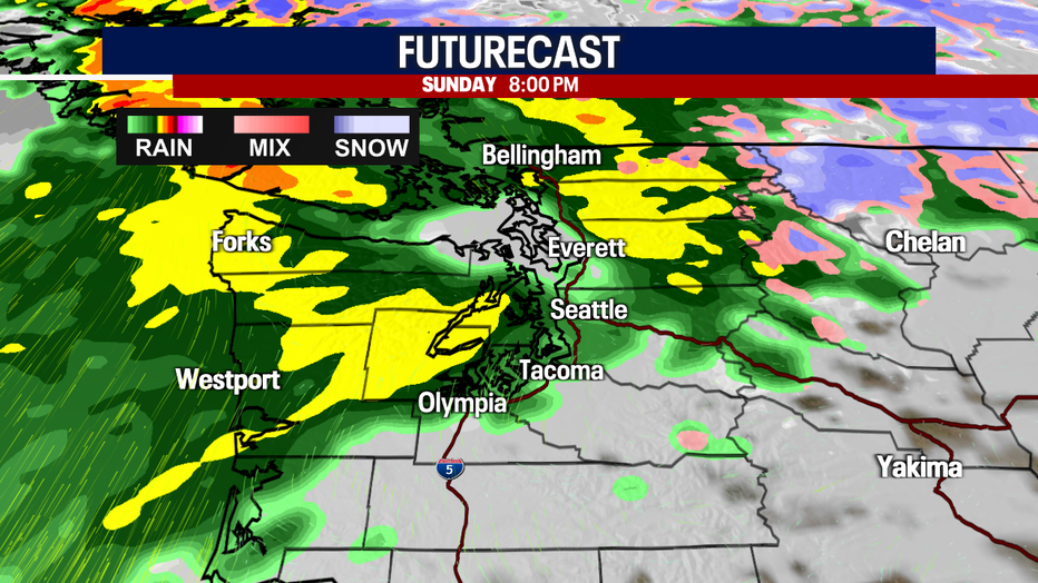 Wet and cloudy weather will stage a comeback in Seattle by late Saturday.