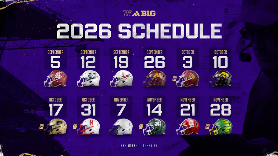 UW Huskies 2026 football schedule