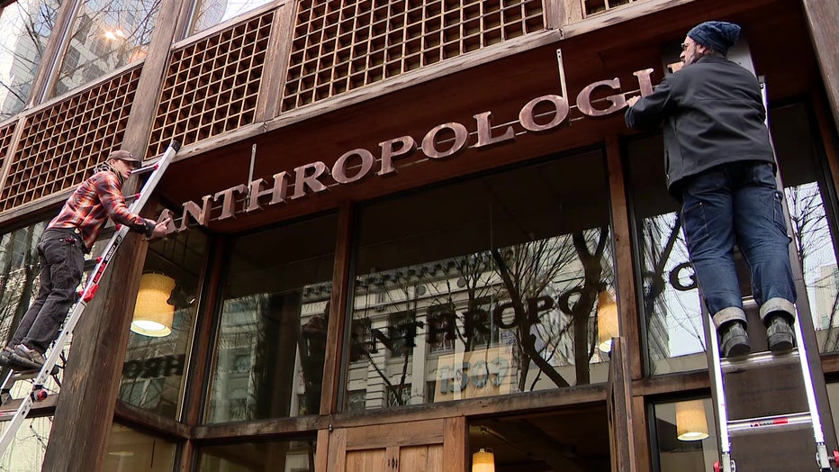 Downtown Seattle Anthropologie store