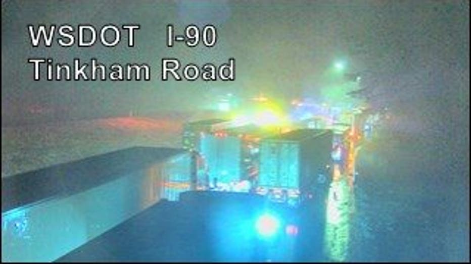 I-90 Snoqualmie Pass closed due to multiple crashes