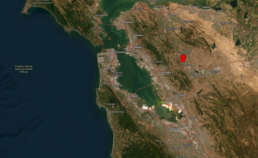 Cluster of earthquakes felt by thousands in San Francisco Bay Area
