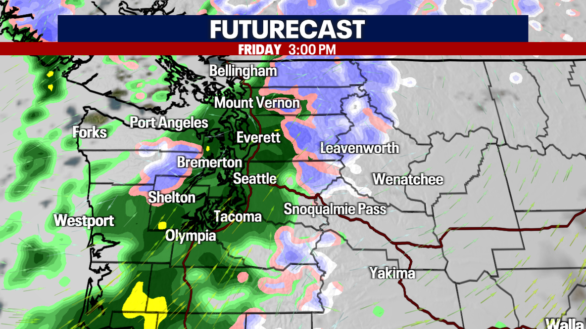 Seattle weather: Lowland rain and mountain snow returns Friday