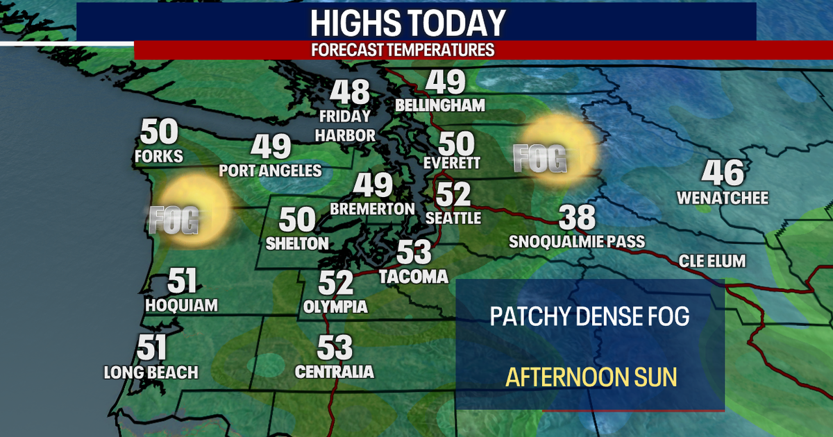 Seattle weather: Cloudy start with afternoon sun Thursday, rain returns Friday