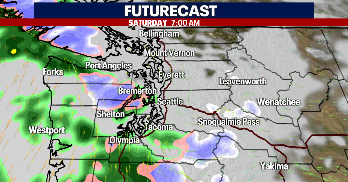 Seattle weather: Morning mix, lowland rain, mountain snow and breezy Saturday