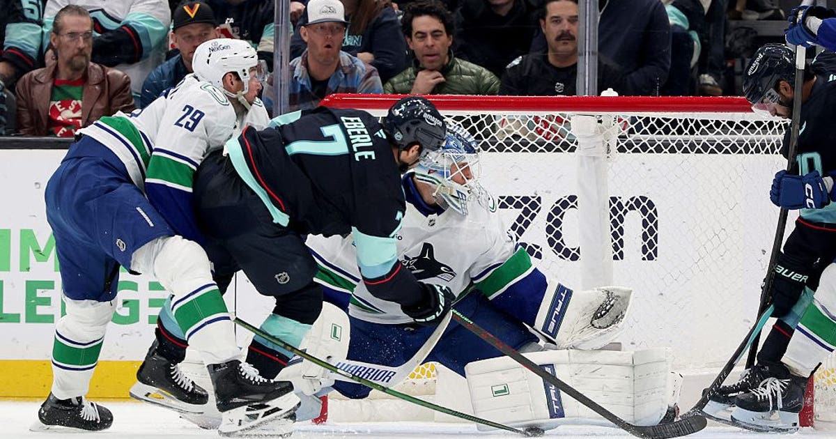 Jordan Eberle scores twice as Seattle Kraken roll to 5-1 win over Canucks