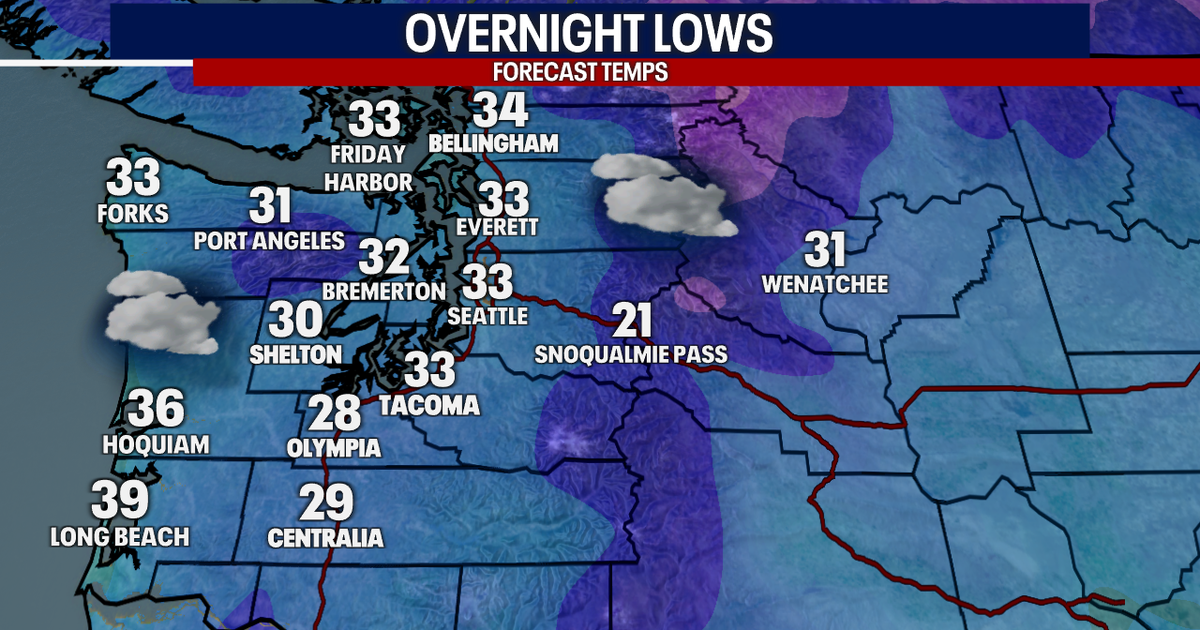Seattle weather: Tiny chance for wet snowflakes ahead