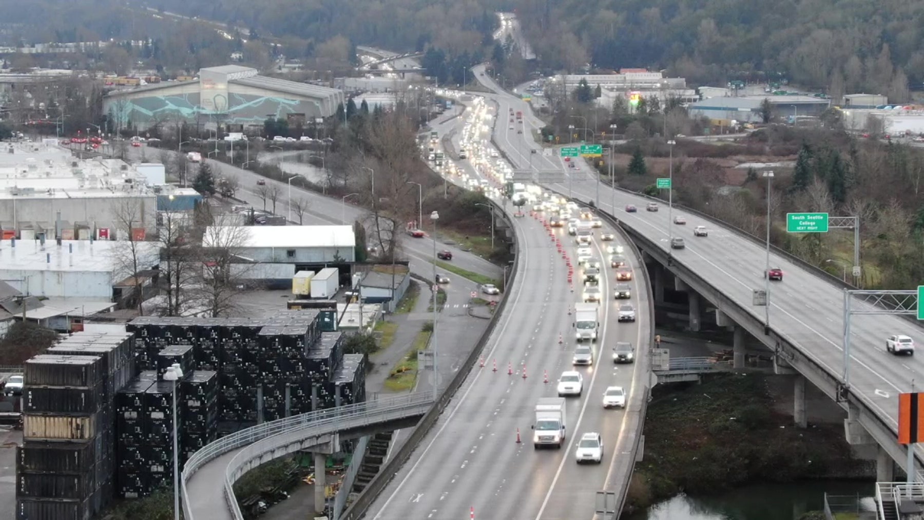 All northbound lanes of Seattle's SR 99 First Avenue bridge to close for 3 days