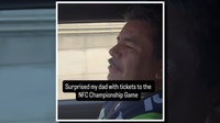 Viral video: Son surprises Seattle Seahawks superfan dad with NFC championship tickets