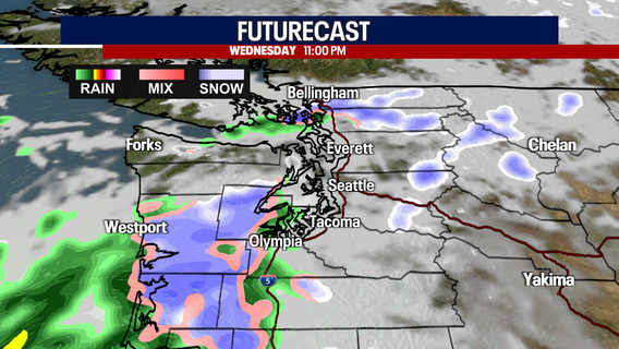 Seattle weather: More isolated rain, snow in western WA