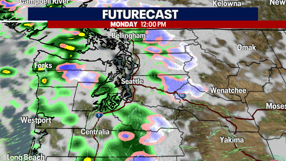 Seattle weather: Rain showers return Monday