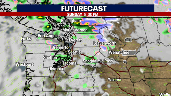 Seattle weather: Wet and breezy end to the weekend