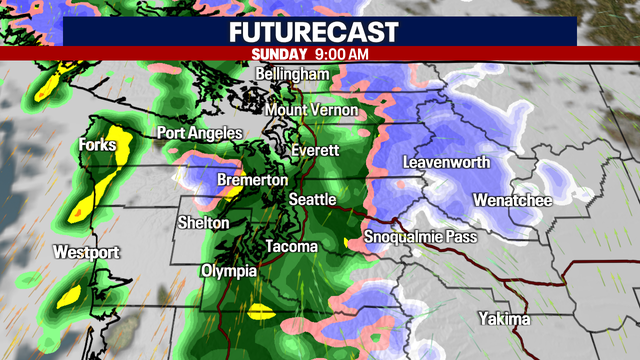 Seattle weather: Breezy, wet end to weekend