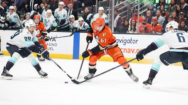 Four-game winning streak snapped for Seattle Kraken in 4-2 loss to Ducks