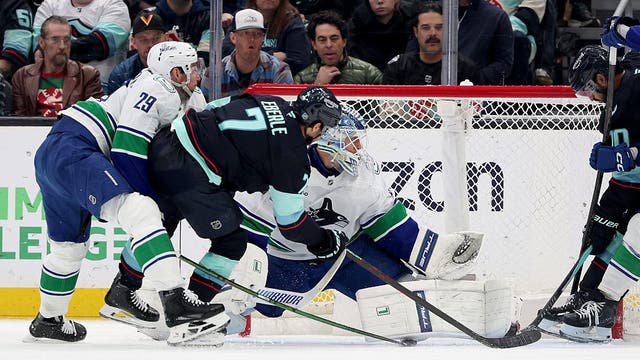 Jordan Eberle scores twice as Seattle Kraken roll to 5-1 win over Canucks