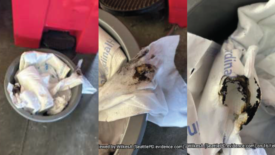 Burned Items in Harborview Arson