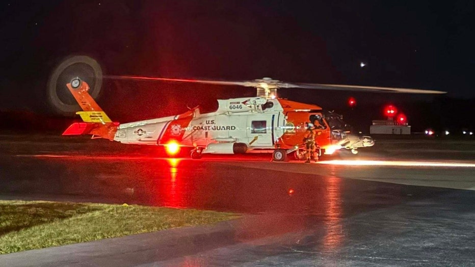 us coast guard helicopter prepared for mt ellinor hiker rescue