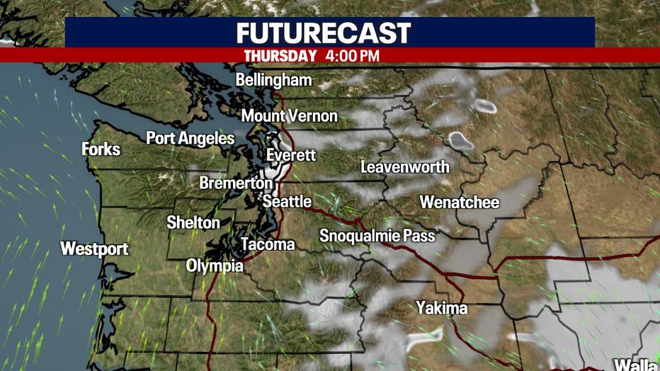 Sunnier day ahead on Thursday.