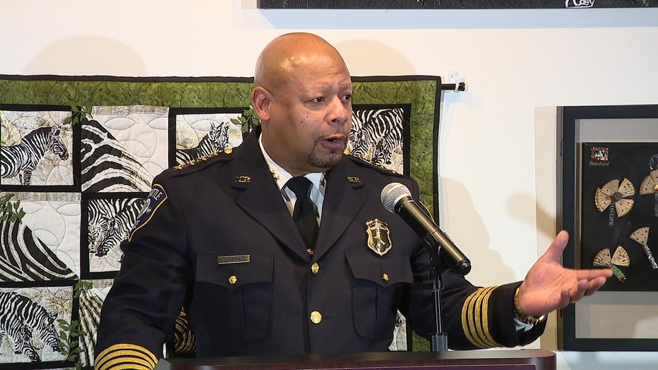 Seattle Police Chief Shon Barnes speaks on Rainier Beach shooting