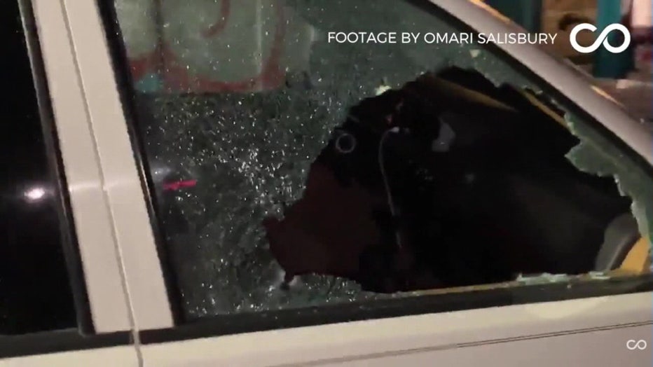 CHOP Shooting Scene With Broken Car Window