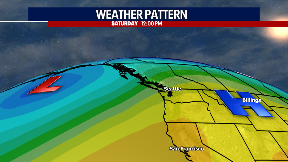 A corridor of moisture will spark widespread wet weather this weekend in Seattle.