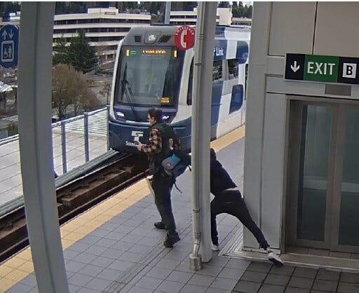 Man tries to push victim into train at Seattle light rail station: docs