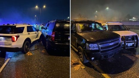 Wrong-way driver arrested after crashing into trooper on I-5 in Pierce County, WA
