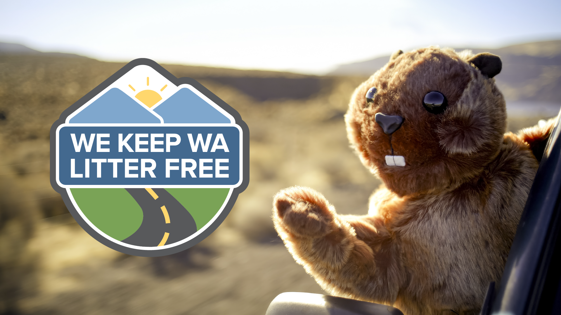 Meet Kevin, WA Ecology's new anti-litter marmot mascot