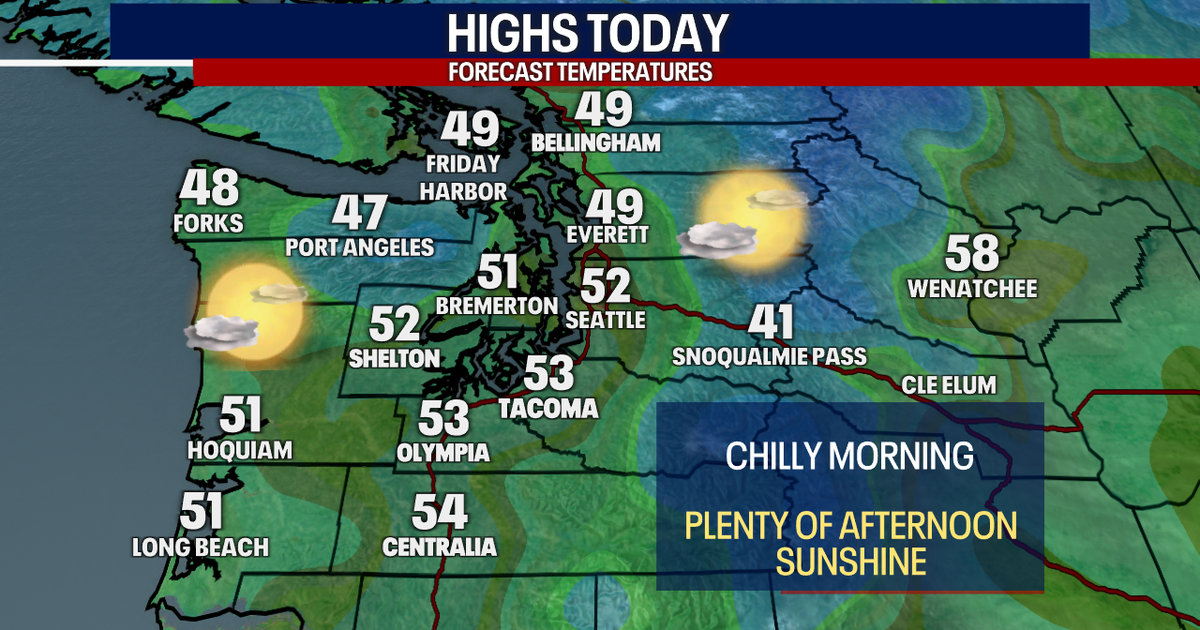 Quieter weather ahead for Seattle on Monday