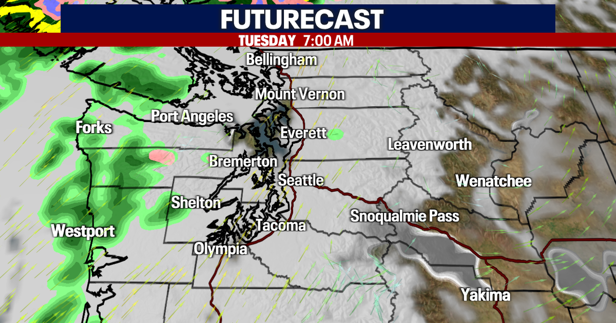 Seattle weather: Showers return Tuesday, breezy at times