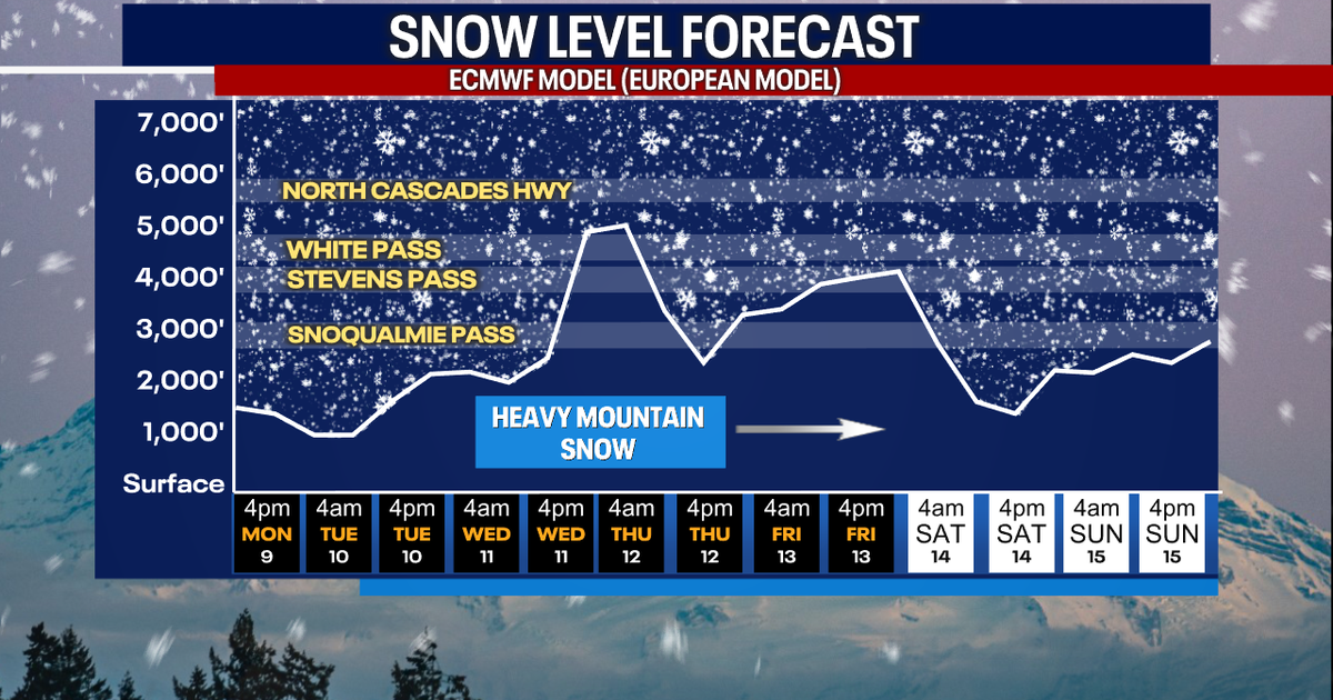 Seattle weather: Active week ahead with rain, wind, and mountain snow