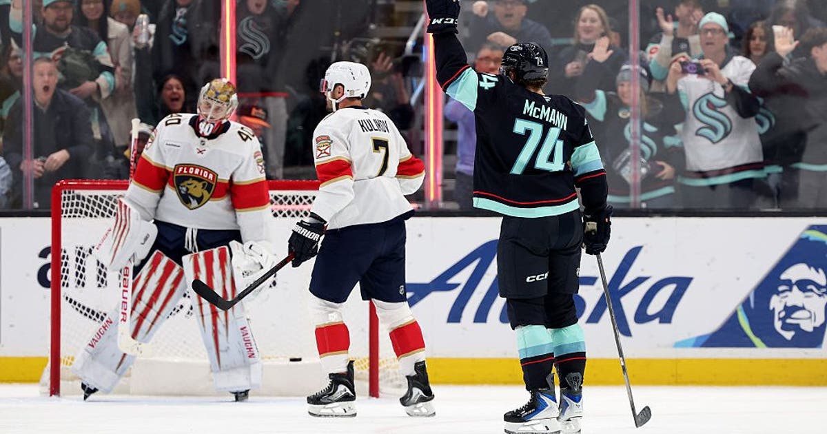 Bobby McMann has goal, assist as Seattle Kraken beat Panthers 6-2