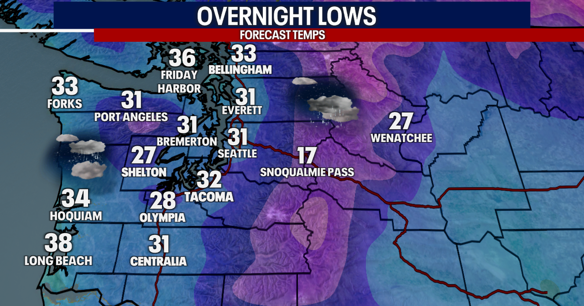 Icy weather in Seattle area Sunday morning