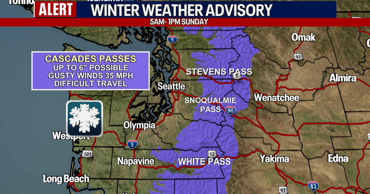 Seattle Weather: Heavy Mountain Snow on Sunday