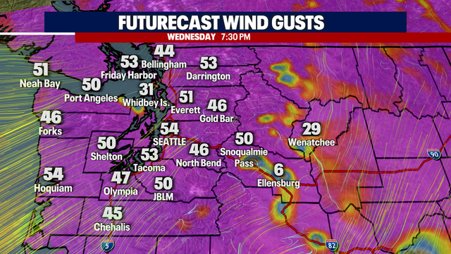 Seattle weather: A wet and windy Wednesday