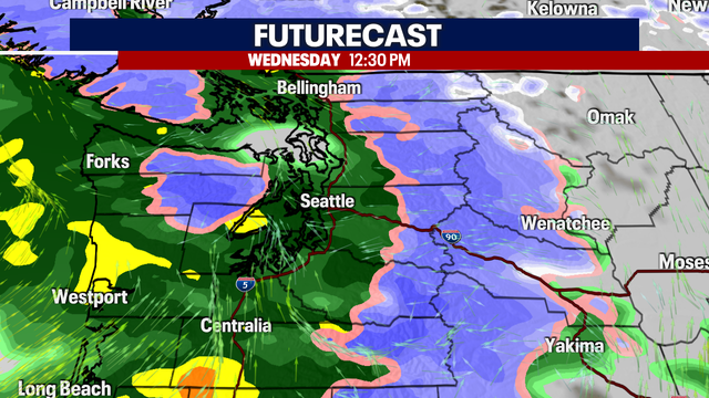 Seattle weather: Rain, wind, and mountain blizzard ahead