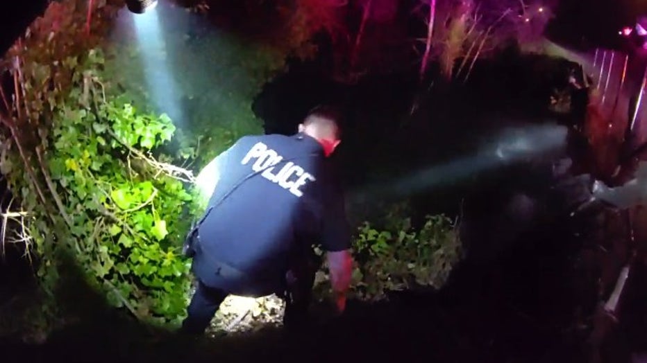 Bodycam Kent Fiery Crash Rescue