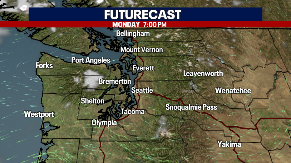 Clear skies overnight, not as foggy.