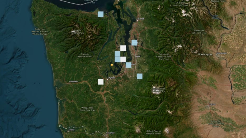 A 2.9M earthquake struck near Home, Washington early Wednesday. The quake hit about 1.24 miles west of the Pierce County community at 3:49 a.m. Fifteen people around Puget Sound reported feeling weak shaking.