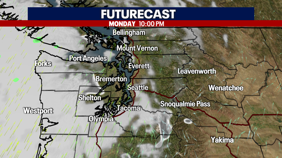 Increasing clouds tonight around the region.