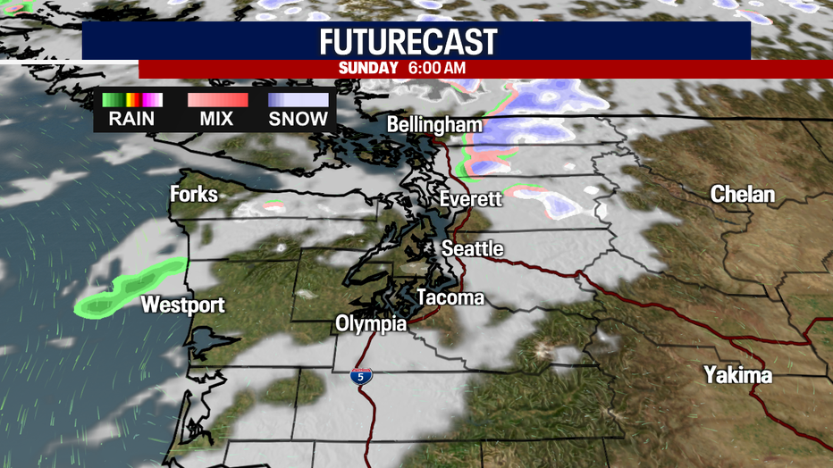 Seattle weather trends mostly sunny Sunday after a partly cloudy start in the morning.