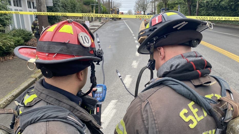 Seattle firefighters respond to natural gas leak south of central district