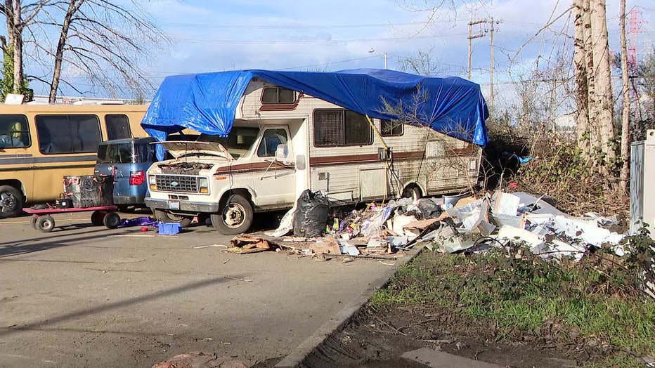 Seattle RV Homeless Encampment
