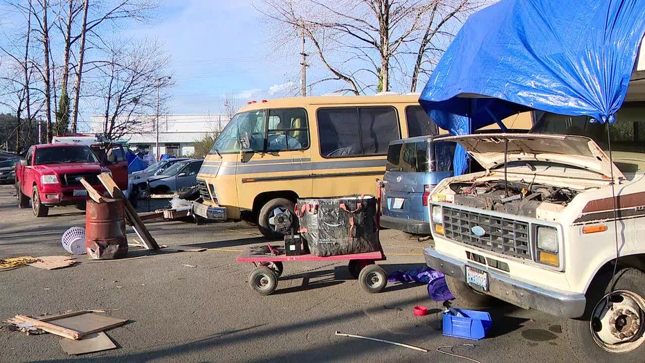 West Seattle Homeless Encampment