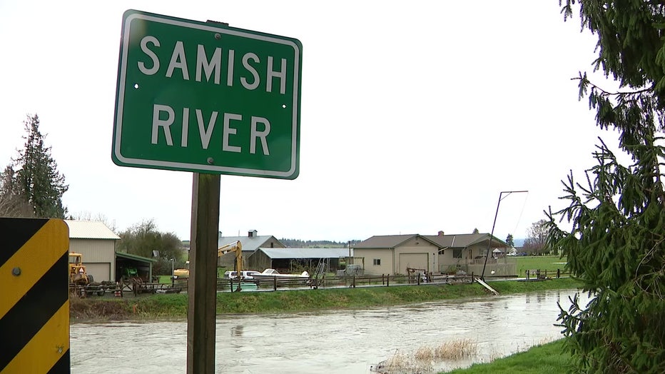 Samish River Flooding Skagit Valley
